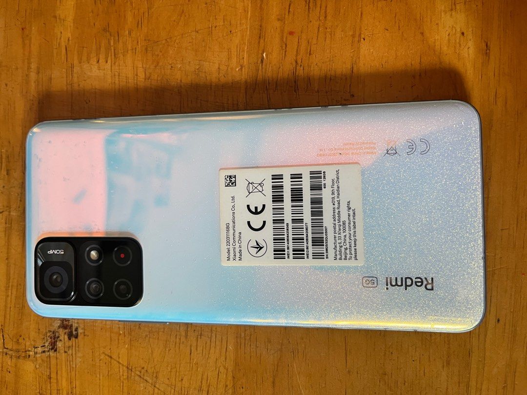 Redmi Note 11s 5g (Category: Xiaomi) located in Quezon City. Submitted by graceee21 (Listing ID 1386985797, Image 2). Description: Last price: 3,500 Current value according to google is around 5k-7k depende sa condition. Selling it for 3,800 (last price is 3,500) since battery lang problema nito at wala pa itong 1 year bago nasira. Redmi note 11s 5g * Issue: napalitan na battery at mabilis na ma-lowbatt * Wala pang 1 year bago nasira. Please huwa