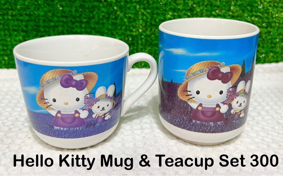 Sanrio Hello Kitty Ceramics Set (Category: Coffee & Tea Tableware) located in Binan City. Submitted by mayjhe (Listing ID 1386970343, Image 1). Description: ✨ For Sale ✨ ☘️ Sanrio Hello Kitty 🍀 Ceramics Set 🌸 Other details posted 🔖 Price is ₱ 300.00 🌸 MOP : Gcash 🛵 Courier J&T and Lalamove 🇵🇭 Location Biñan Laguna 📋 Shipping by schedule 📌 NO COD & COP ☘️ For Fragile Items we ensure the the items are packed securly with bubble warp & cart