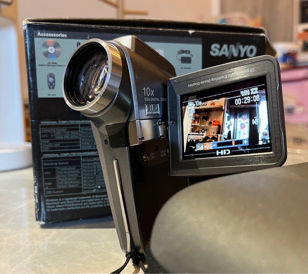Sanyo VPC-HD1 Xacti 數碼攝錄機, 攝影器材, 攝錄機- Carousell
