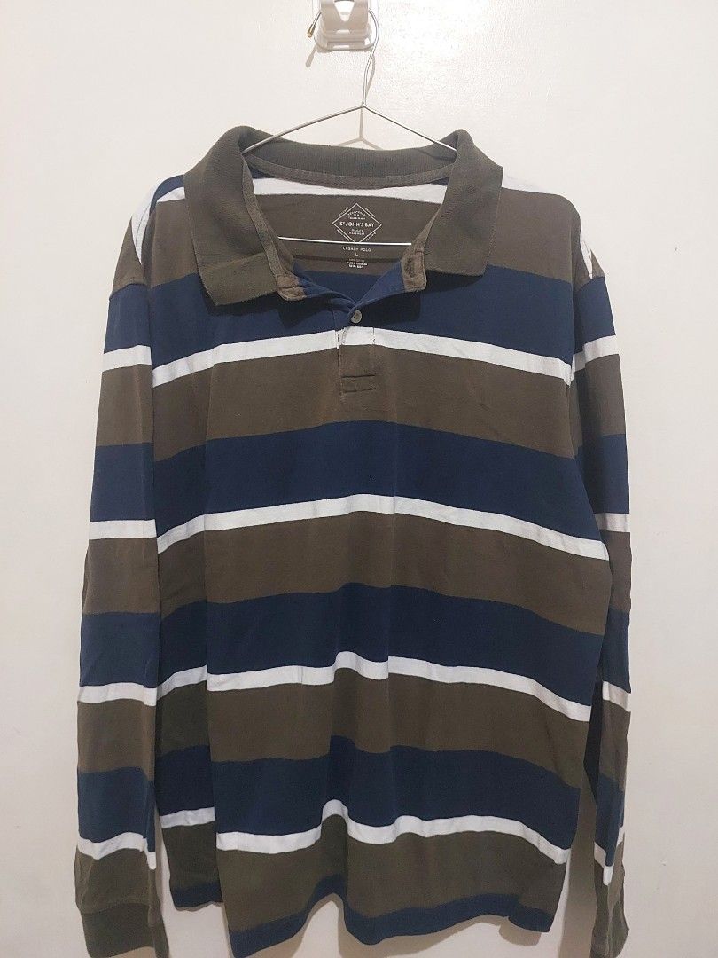 Striped Polo Shirt - Long sleeves (Category: Tshirts & Polo Shirts ) located in Mandaluyong City. Submitted by Ally070 (Listing ID 1387135782, Image 2). Description: .