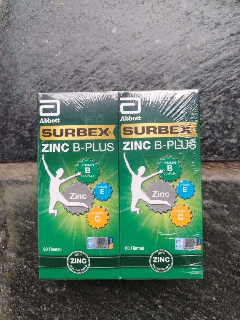 Subrex Back Subrex Zinc B-Plus, Health & Nutrition, Health Supplements, Vitamins ...