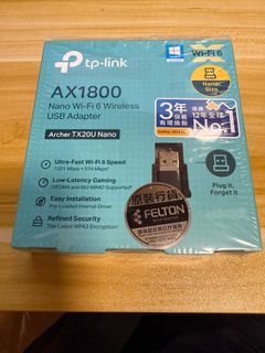 TP-Link Archer TX20U Nano USB Wi-Fi Adapter64186505001859110