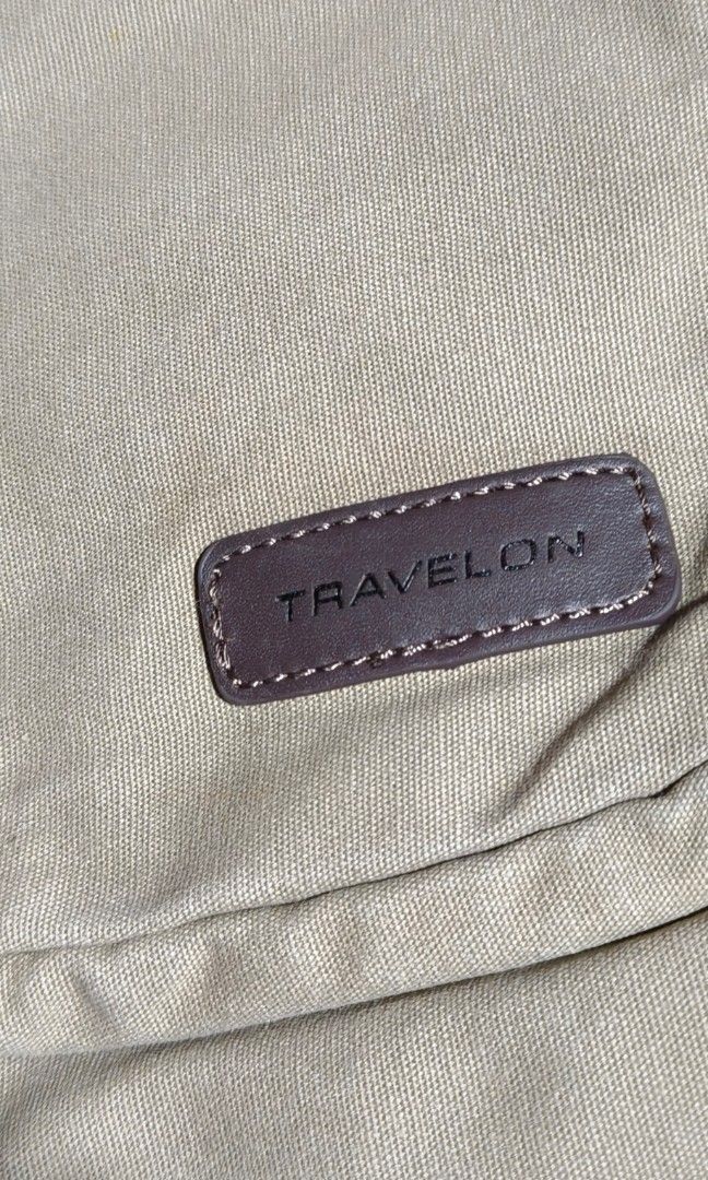 Travelon authentic anti theft laptop backpack (Category: Backpacks) located in Quezon City. Submitted by bagsareus428 (Listing ID 1387143943, Image 2). Description: authentic travelon laptop anti theft backpack 3 main zip compartments with organizer pockets and zip slots padded tablet compartment padded laptop compartment rfid compartment 2 side zip pockets with original tags and hardware logos top hook handle padded backpack straps 13.5 by 17 by