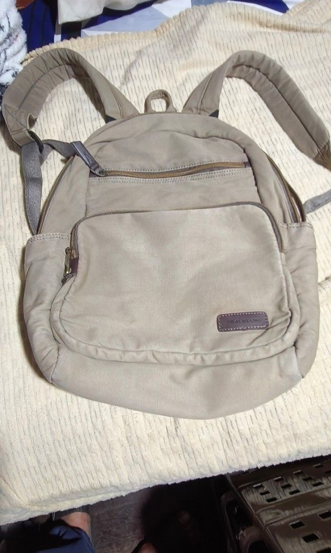 Travelon authentic anti theft laptop backpack (Category: Backpacks) located in Quezon City. Submitted by bagsareus428 (Listing ID 1387143943, Image 1). Description: authentic travelon laptop anti theft backpack 3 main zip compartments with organizer pockets and zip slots padded tablet compartment padded laptop compartment rfid compartment 2 side zip pockets with original tags and hardware logos top hook handle padded backpack straps 13.5 by 17 by