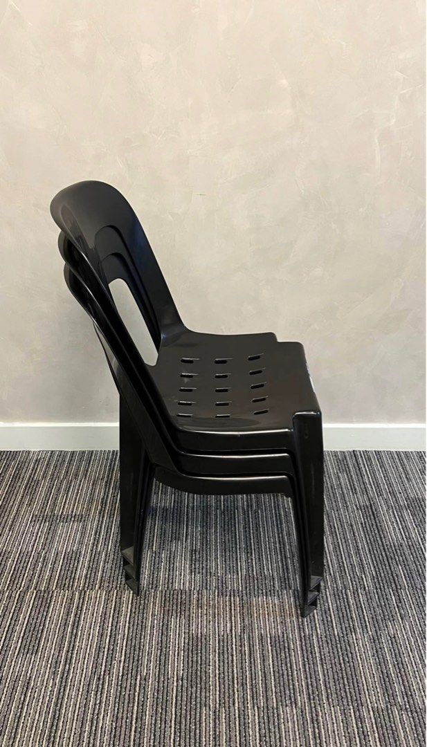 Uratex monoblock chair (Category: Chairs) located in Manila. Submitted by janinehadi35998 (Listing ID 1386995872, Image 3). Description: ‼️FOR SALE! Uratex monoblock chair black BRAND NEW LAHAT walang dents, 200pcs available , 399 each. 500 po yan sa mall will give discount for bulk orders🥰 PM ME NOW!.