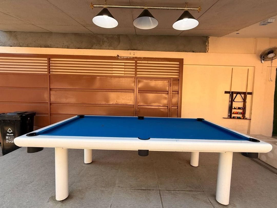 WATER PROOF BILLIARD TABLE 4X8 JUNIOR SIZE (Category: Billiards and Bowling) located in San Pablo. Submitted by vennisa.sportssupplies (Listing ID 1386992096, Image 1). Description: WATERPROOF BILLIARD TABLE 155k Description: 4x8 size Junior Billiard Table ACCEPTED PAYMENT METHODS: ✅CASH ✅GCASH ✅BANK TRANSFER ✅DATED CHECK ✅CREDIT CARD FOR CREDIT CARD PAYMENT, DIRECT PM FOR DETAILS. PHYSICAL WAREHOUSE: 📍QUEZON CITY, MANILA 📍SAN PABLO CITY, LAGUN