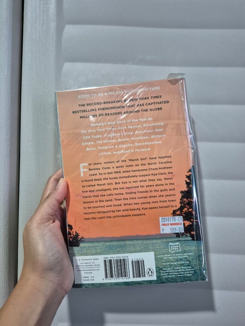 Where the Crawdads Sings (Category: Storybooks) located in Taguig. Submitted by perfect_restyle (Listing ID 1386972054, Image 2). Description: sealed not yet read bought at fully booked for 599 rfs: rush need of fundings.