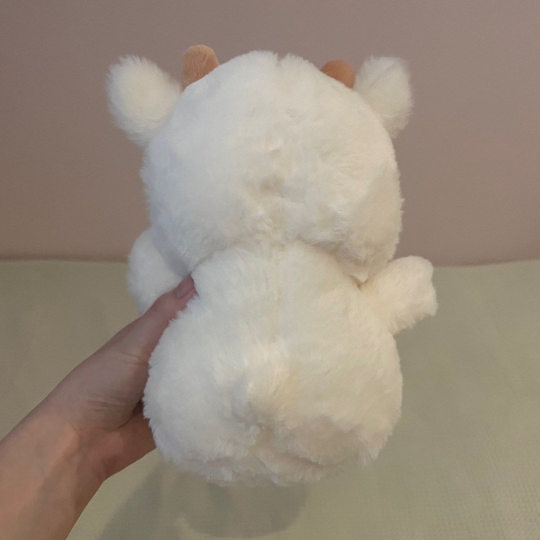 White Fluffy Sheep Stuffed Toy Plushie (Category: Plushies & Soft Toys) located in Quezon City. Submitted by hanibunzz (Listing ID 1387060768, Image 3). Description: Such a cute companion! Description ♡ Only used for display ♡ Will wash before ship out! ♡ RFS: Need space :(( Measurements ♡ Length: 5 in. ♡ Width: 3.5 in. ♡ Height: 8 in. Please excuse a few cm differences due to manual measurement..