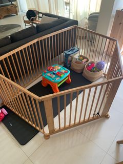 Carousell Parklon Play Yard Parklon Playpen (Green), Babies Kids