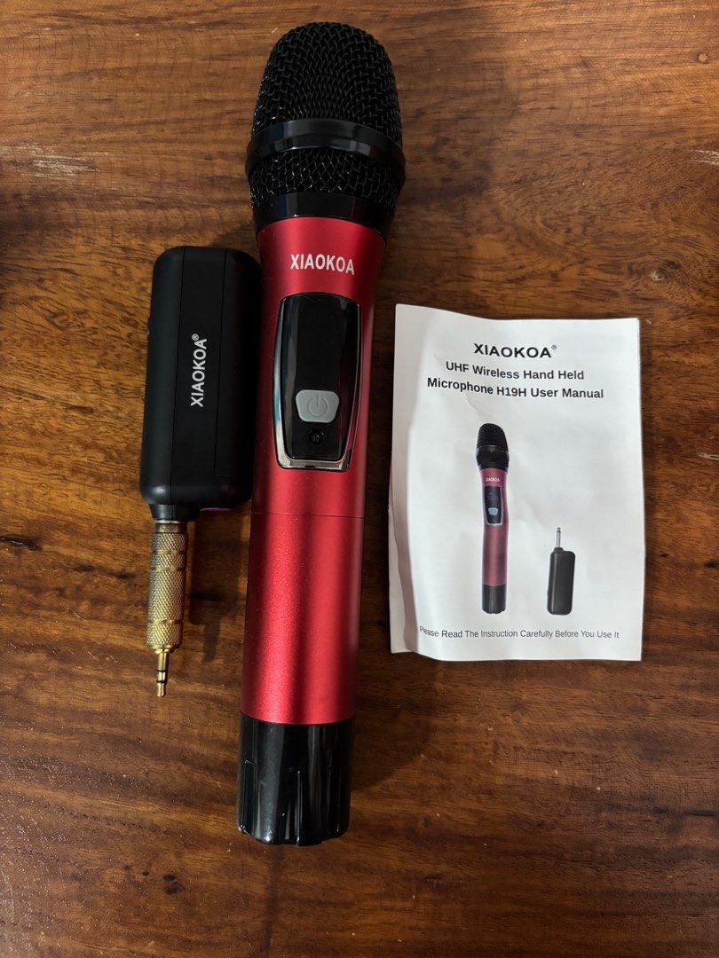 Xiaokoa Wireless Microphone (Category: Microphones) located in Taguig. Submitted by riverphoenix24 (Listing ID 1387140784, Image 2). Description: XIAOKOA Microphone, Handheld Wireless Microphone UHF Plug & Play Dynamic Handheld Mic Set with Rechargeable Receiver Professional Microphone for Home Sing, Speech, Class, Party, Tourism.