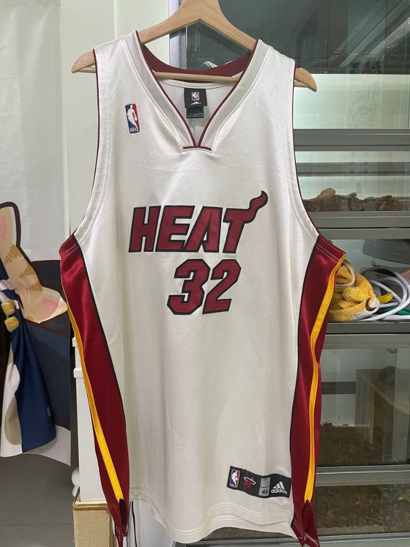Adidas Miami Heat Shaq Oneal Authentic Jersey #32, 男裝, 運動服裝