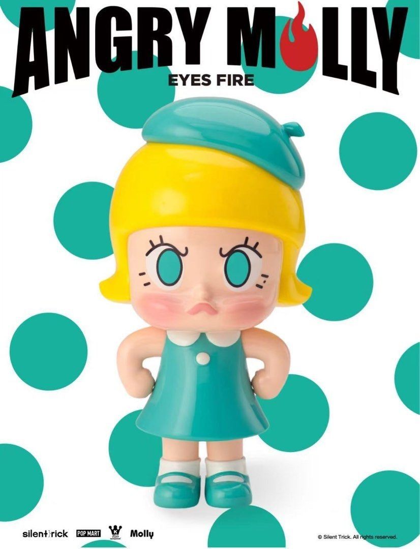 popmart ANGRY MOLLY EYES FIRE限定 Angry Molly Eyes Fire BRAND NEW SEALED READY STOCK, Hobbies & Toys
