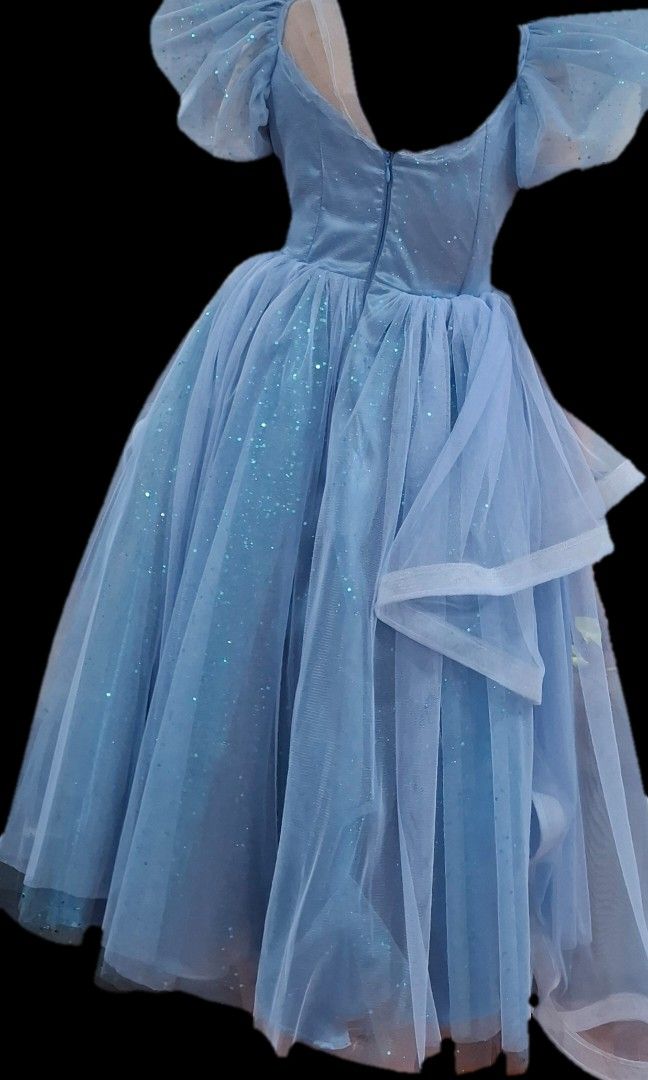 Blue Gown (Category: Evening dresses & gowns) located in Santa Rosa. Submitted by mars_2021 (Listing ID 1387211495, Image 2). Description: Used only once for a wedding. Original Price: Php 4500 Details: Shoulder: 13 1/2 Armhole: 13 Sleeves: 5 Chest (above the bust): 28 3/4 Bust: 30 Bust point (Nipple to shoulder): 6 Bust nipple to nipple: 6 1/2 Shoulder (buto to pusod): 14 Waistline with 1 inch allowance: 24 Hips (1st): 28 Hips (2nd): 31 Length o