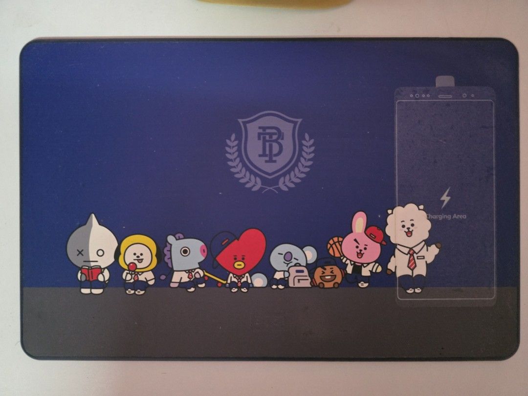 BT21 mouse pad + wireless charging (Category: Mouse & Mousepads) located in San Juan City. Submitted by wannederfully_made (Listing ID 1387213275, Image 1). Description: I'm not sure if wireless charging is still working, haven't tried since I don't have the right cord. Hence, selling it very low. (no box) From Korea.