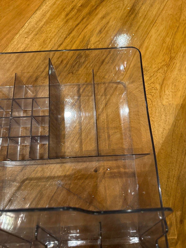 Clear Make Up Organizer (Category: Makeup) located in Manila. Submitted by eb.declutters (Listing ID 1387196737, Image 3). Description: Unnoticeable scratch or small crack inside (see photos) .