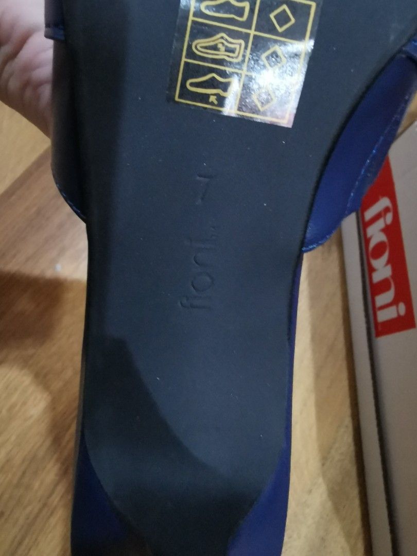 Fioni Navy blue Kitten Heels Size 7 (Category: Heels) located in Manila. Submitted by nanafeli (Listing ID 1387173985, Image 3). Description: BRAND NEW! No Issues. Original price: ₱1650.00 Selling for ₱1050. Negotiable. No lowballing. RFS: Bought the wrong color. Doesn't match my wardrobe. 🙁 Shipping fee shouldered by buyer. Size 7, 23cm..