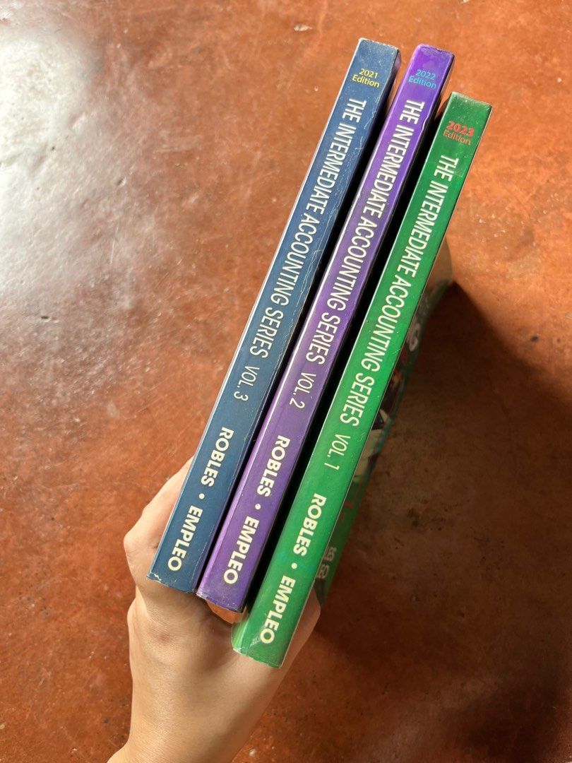 Intermediate Accounting Vol 3 (2021) Robles & Empleo (Category: Textbooks) located in Bulacan. Submitted by lara.culla (Listing ID 1387269471, Image 3). Description: 📚ACCOUNTING BOOKS FOR SALE * Books are in good condition, with minimal pencil marks and highlights Sf shouldered by buyer .