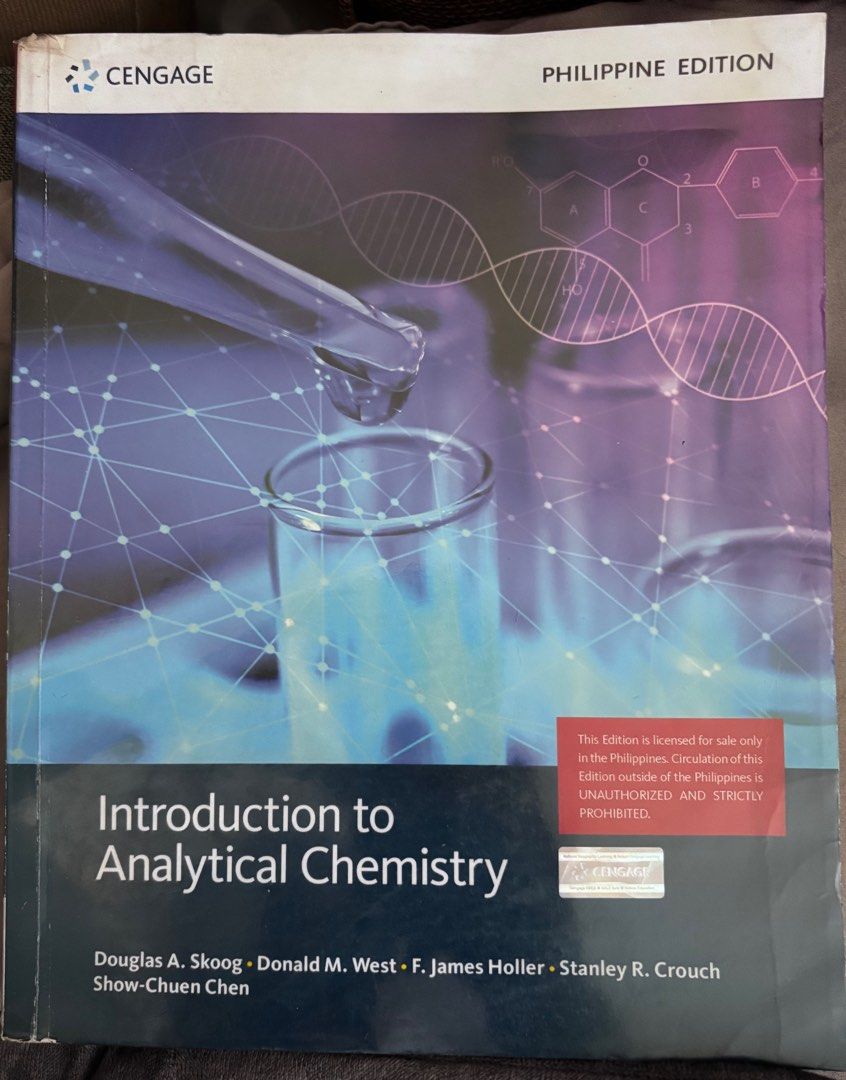 Introduction to Analytical Chemistry (Category: Textbooks) located in Manila. Submitted by mxrx_ (Listing ID 1387230587, Image 1). Description: .