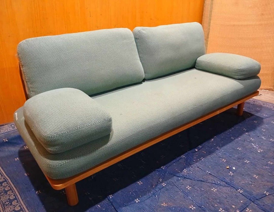 KOALA SOFA (Category: Sofas) located in San Juan, La Union. Submitted by elyu_ (Listing ID 1387353869, Image 1). Description: 🇯🇵Koala Chillax Sofa (green) 2-3 Seaters deep clean na po.