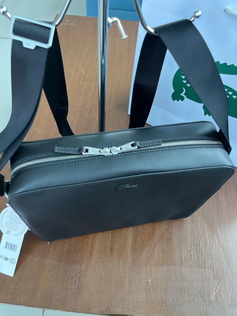 Lacoste Chantaco Leather Airline Bag (Category: Luxury Bags & Wallets) located in Manila. Submitted by madinventories (Listing ID 1387181760, Image 3). Description: Original & Brandnew Lacoste comes w/ tag, dustbag & paperbag kasya iPad/tablet (11”) Accepts COD (via LBC) payment first if Lalamove Loc: Makati Pm.