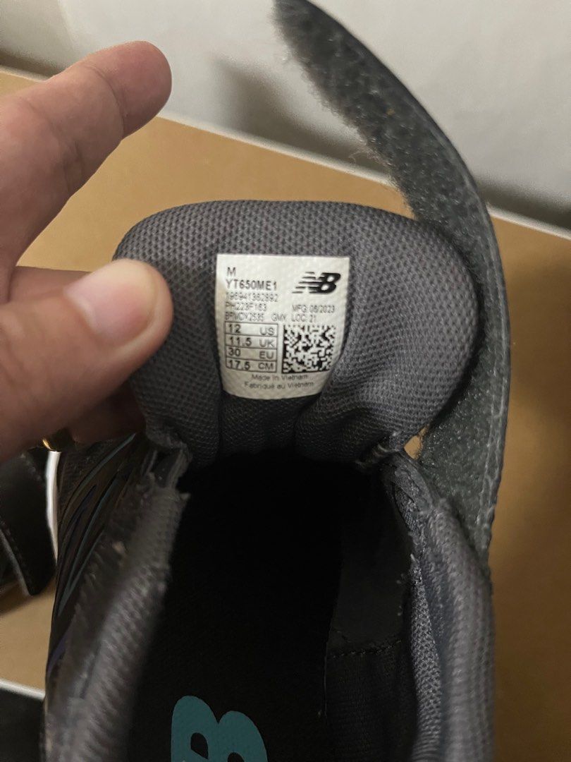 New Balance 650 Kids US12 (Category: Babies & Kids Fashion) located in Manila. Submitted by revival2hand (Listing ID 1387225071, Image 3). Description: New Balance 650 kids US12 Excellent condition Grab/lalamove/gogo/pickup Gcash/bdo/cash Location: Sta. Cruz, Manila.