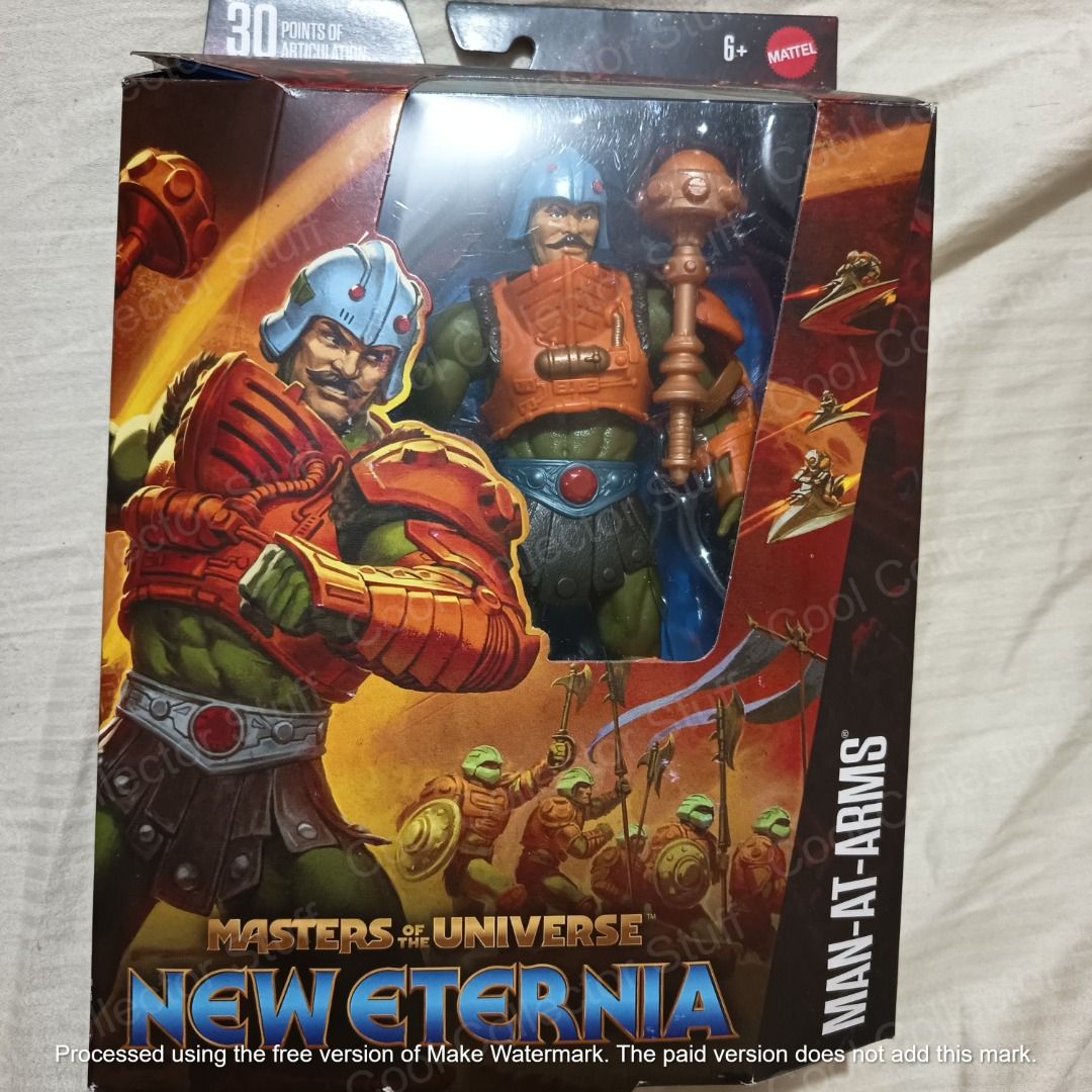 New Eternia: Man-At-Arms (Category: Figurines & Statues) located in Paranaque City. Submitted by coolcollectorstuff (Listing ID 1387342889, Image 1). Description: New Eternia: Man-At-Arms Mint in Sealed Box.