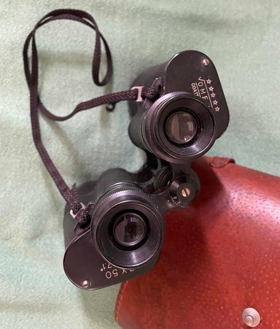 Omega coated optics binoculars 7X50 (Category: Other Sports Equipment and Supplies) located in Pasig City. Submitted by mamasfinds (Listing ID 1387193344, Image 1). Description: Omega coated optics binoculars 7 X 5 field 7. 1 With leather case Perfect for bird watching, sporting events or any outdoor adventure.