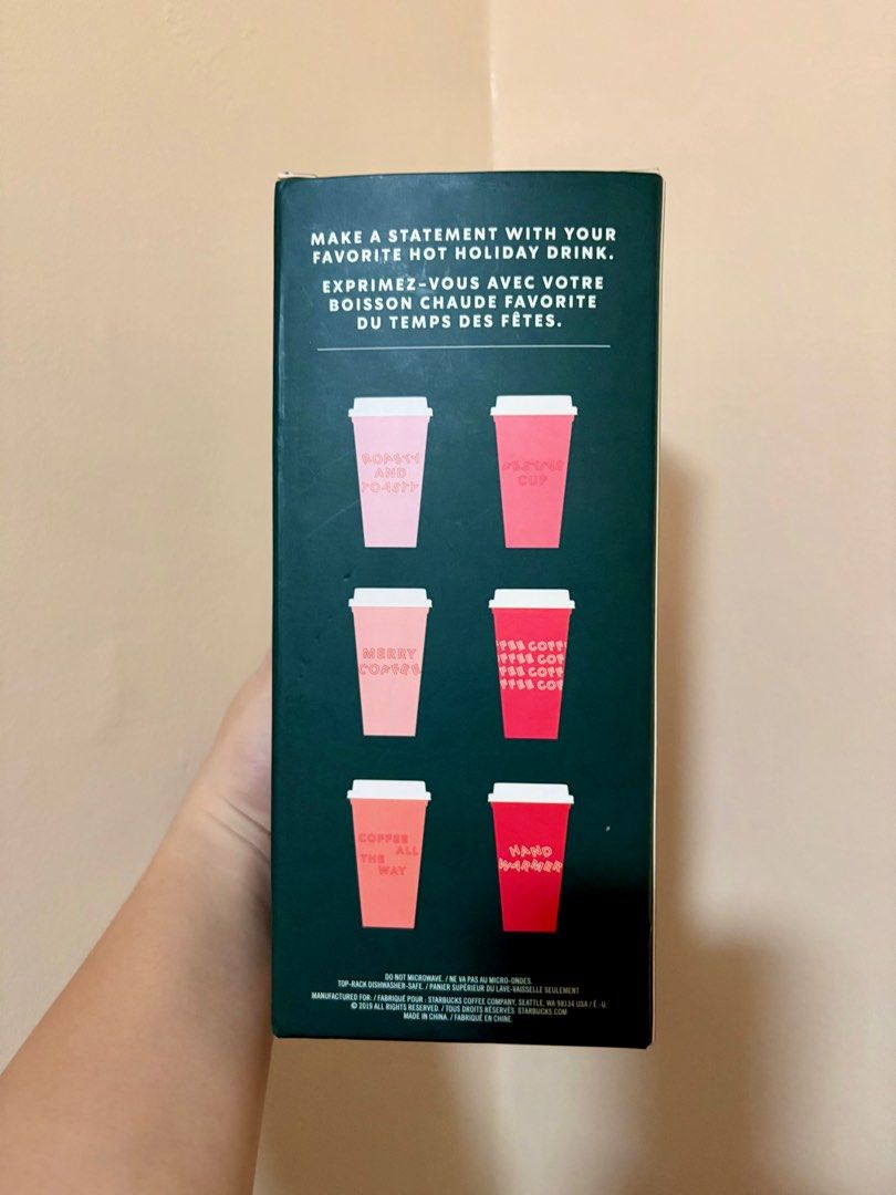 ORIGINAL SEALED Starbucks Reusable Cups (Category: Water Bottles & Tumblers) located in Las Pinas. Submitted by anatrc (Listing ID 1386948610, Image 2). Description: 6 pieces.