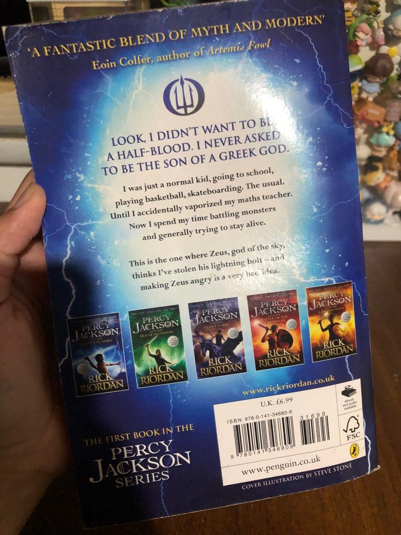 "Percy Jackson & The Lightning Thief" by Rick Riordan (Category: Storybooks) located in Pagsanjan. Submitted by jkxteng (Listing ID 1387188088, Image 2). Description: .