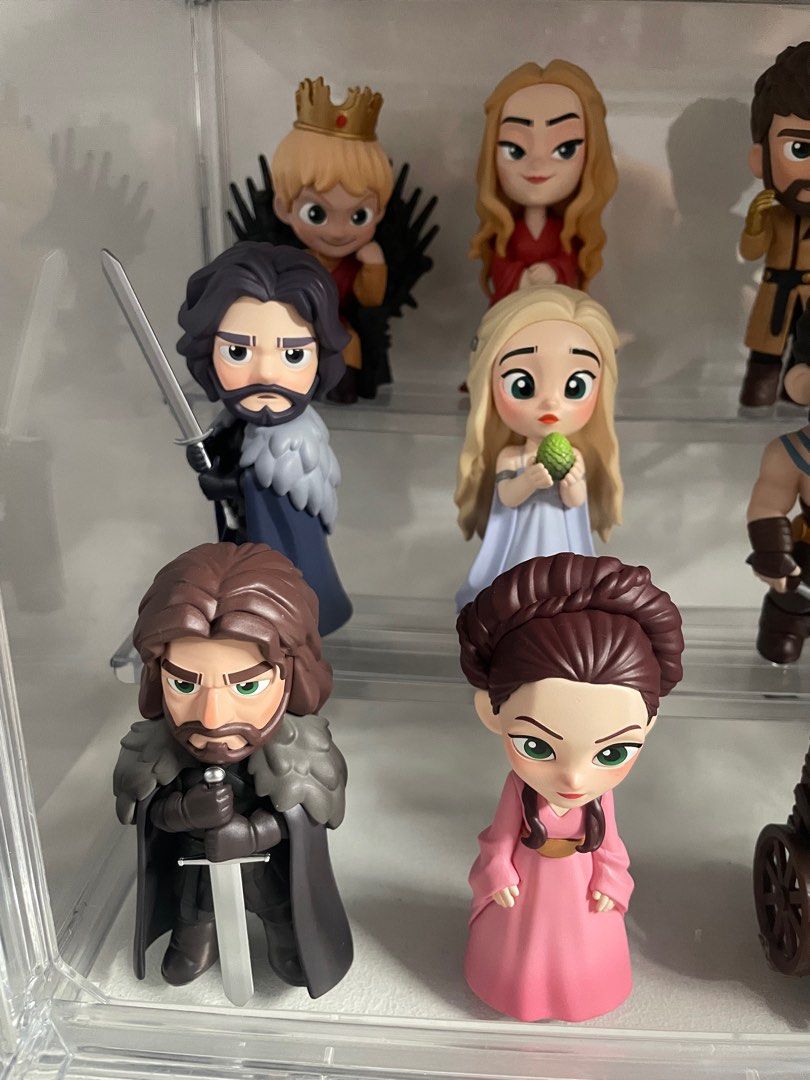 [POP MART] Game of Thrones (Category: Designer & Blind Box Toys) located in Leyte. Submitted by gabeeyow (Listing ID 1387178654, Image 2). Description: [POP MART] Game of Thrones ‼️ SOLD AS SET ONLY ‼️ * Complete with boxes and motherbox * Acrylic case not included RFS: Lost sparks.