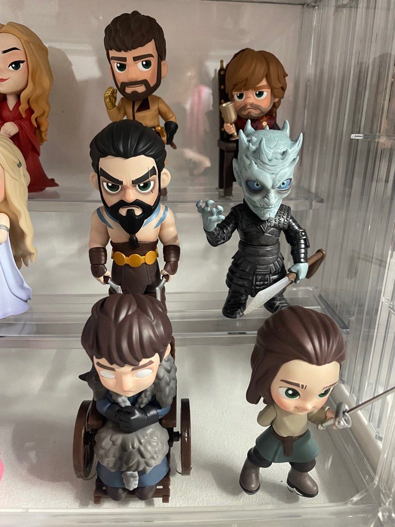 [POP MART] Game of Thrones (Category: Designer & Blind Box Toys) located in Leyte. Submitted by gabeeyow (Listing ID 1387178654, Image 3). Description: [POP MART] Game of Thrones ‼️ SOLD AS SET ONLY ‼️ * Complete with boxes and motherbox * Acrylic case not included RFS: Lost sparks.