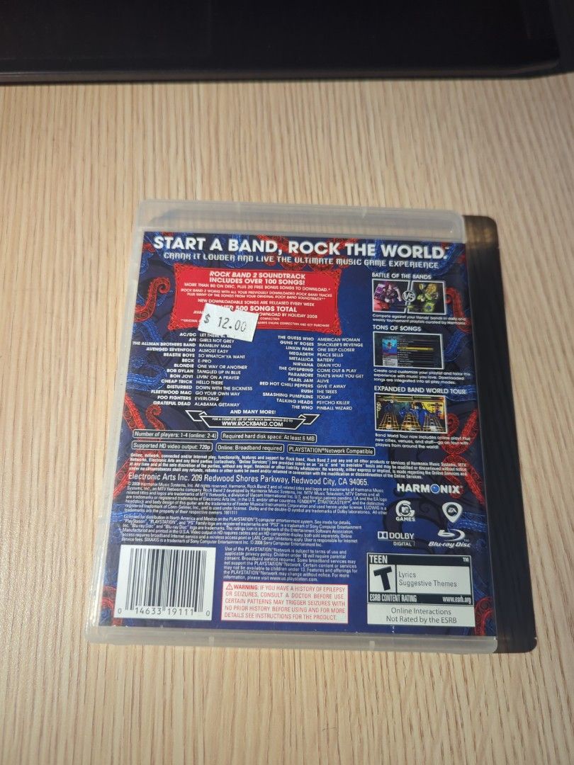 PS3 ROCK BAND 2 (Category: PlayStation) located in Manila. Submitted by chinarotgu30855 (Listing ID 1387282966, Image 3). Description: PS3 ROCK BAND 2 Original/Authentic From USA Actual and Detailed Picture Posted Pick up at One Oasis Condominium Pasig City Or Delivery via Lalamove, LBC cod/cop FREE DELIVERY via jnt (Payment First Basis).