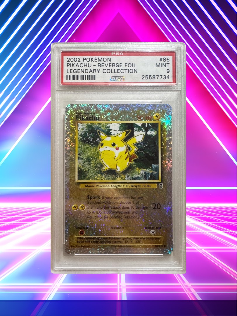 PSA 9 / 10 PTCG 2002 Pikachu 煙花閃比卡超Legendary