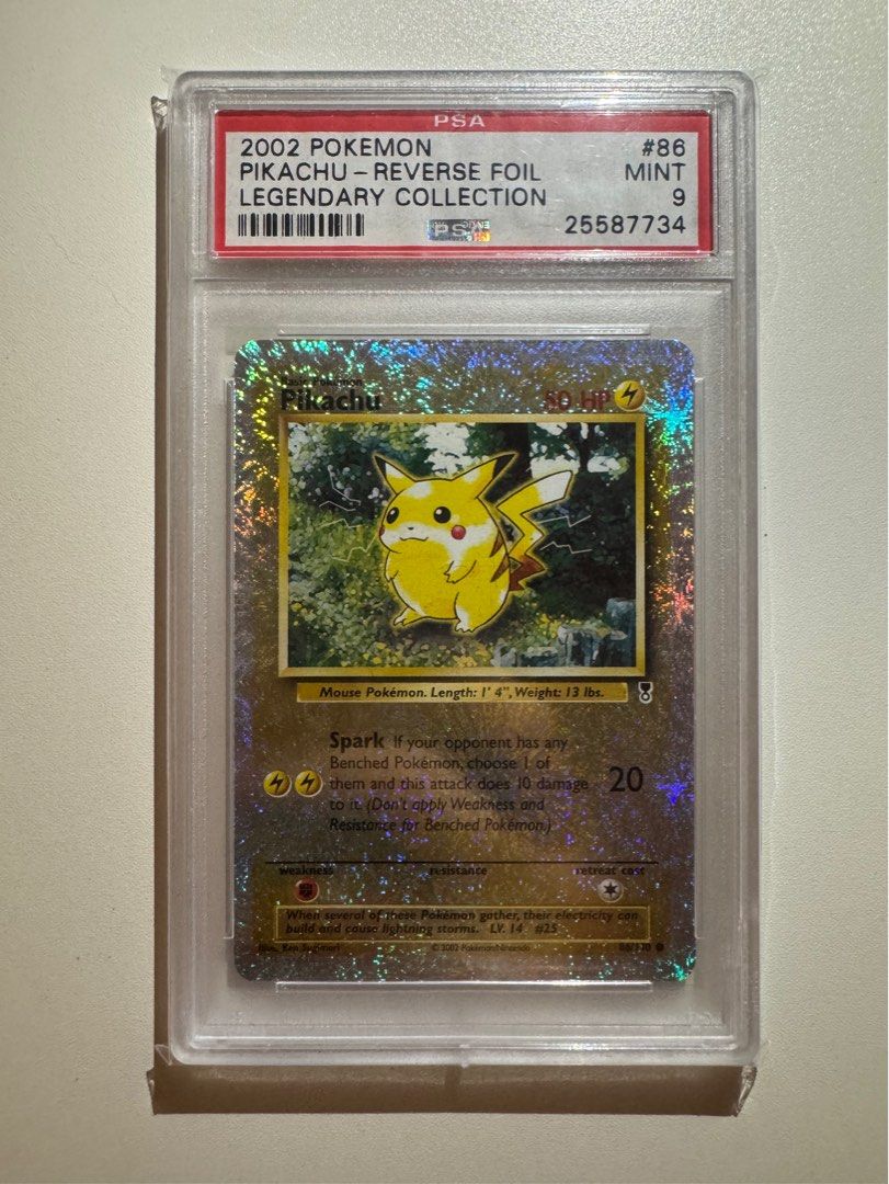 PSA 9 / 10 PTCG 2002 Pikachu 煙花閃比卡超Legendary