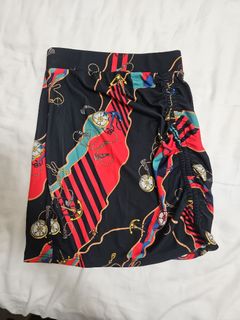 Pull&Bear XS 航海印花短裙64242491381250110