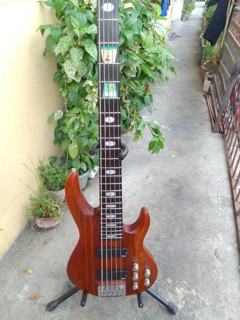 Pulse Bass 5 strings (Category: Musical Instruments) located in Caloocan City. Submitted by psychen09 (Listing ID 1387275552, Image 3). Description: PULSE BASS 5 STRINGS ₱3,000 Active pickups Set up, low action With gig bag, jcraft fret wrap, and battery included Issue : no battery cover sa likod.