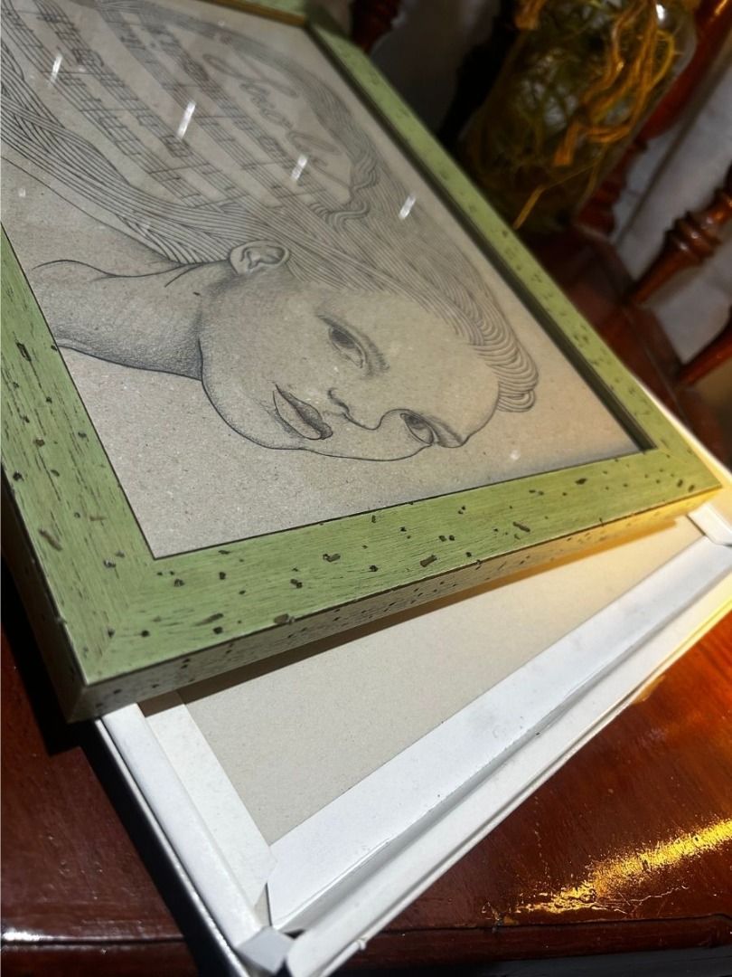Rustic Green Wooden Frame with Art (Boxed) (Category: Frames & Pictures) located in General Mariano Alvarez. Submitted by kapitbahayfinds (Listing ID 1387347273, Image 2). Description: Product name: Rustic Green Wooden Frame with Art (Boxed) Description: Wooden frame with rustic green finish | Comes with included artwork | Suitable for photos or art prints | Includes original box Trivia/Tip: Rustic wooden frames add character and warmth to any sp