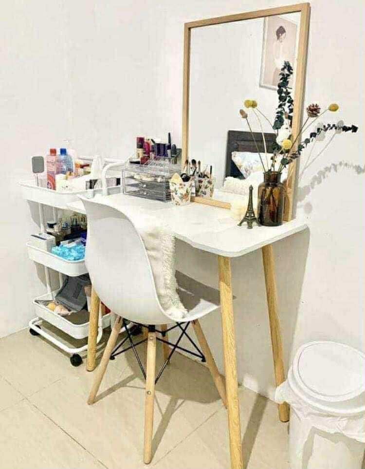 Scandi table (Category: Tables & Sets) located in Antipolo. Submitted by tricia_qls (Listing ID 1387269682, Image 2). Description: SCANDINAVIAN TABLE 📌 MaterialsDensity Board / Solid Wood 📌 Product Dimensions: 80*40*74cm ✅ Wood coated table for scratch resistance ✅ Table legs made of natural pine wood ✅ Temperature Resistance ✅ Easy to assemble and move Available Color: White.