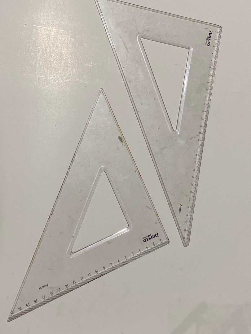 Triangle Rulers (Category: Stationery & School Supplies) located in Marikina City. Submitted by msyfinds (Listing ID 1387281161, Image 1). Description: .