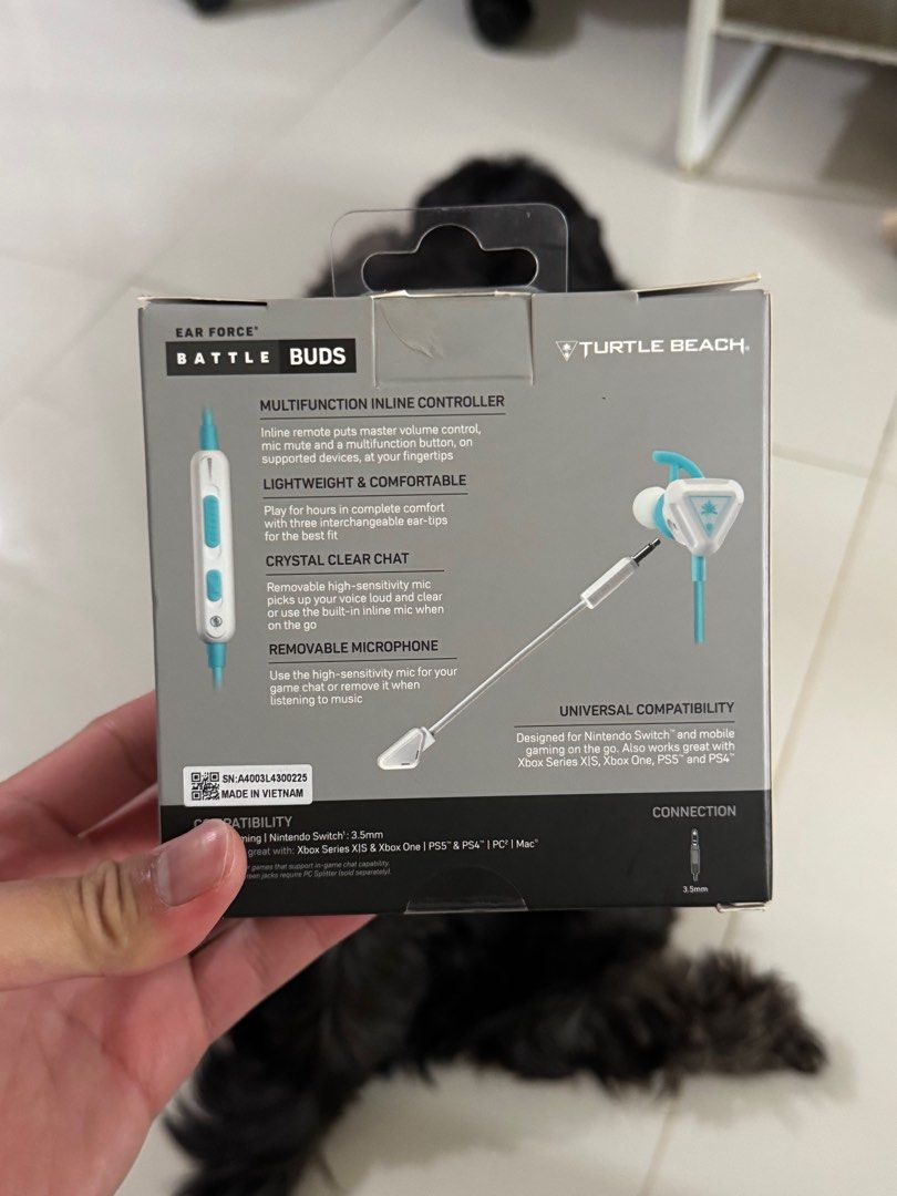 Turtle Beach Gaming Earbuds (Category: Earphones) located in Manila. Submitted by MarkPH (Listing ID 1387236856, Image 2). Description: Used once Unwanted gift No issues No carrying pouch .