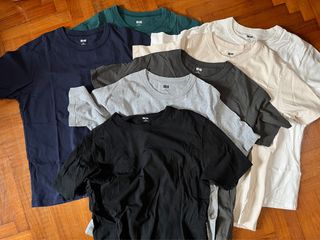 Uniqlo U Crew Neck T-Shirt U 圓領 T 恤 [短袖] 黑、深藍、炭灰、淺灰、淺卡其、白、綠 XL 、啡 XXL64246852141187110