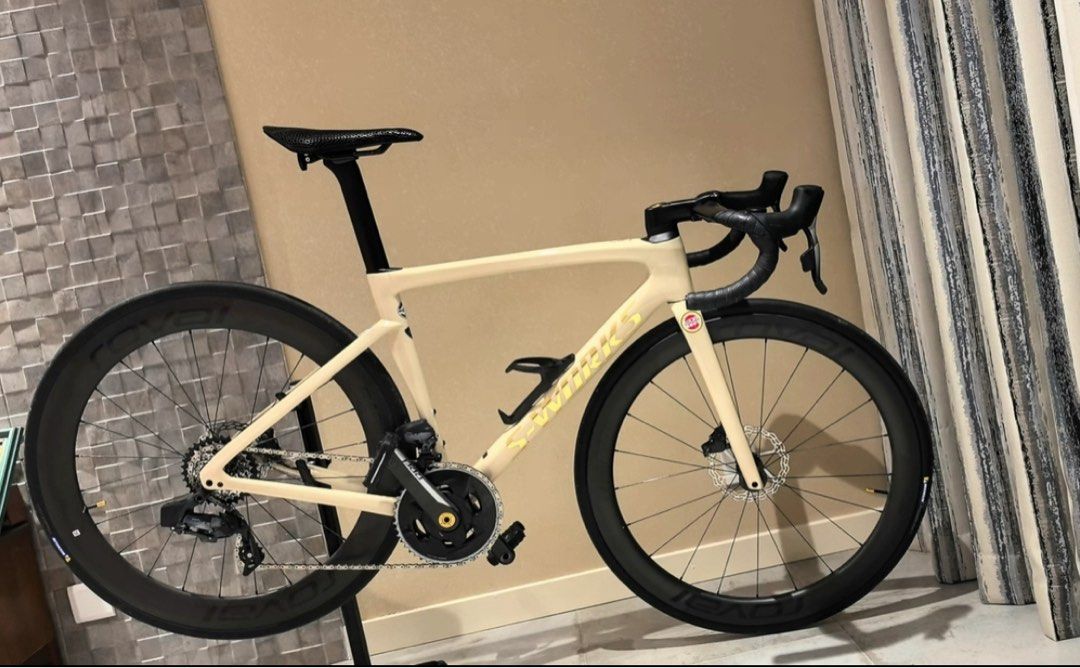 Used Sworks Tarmac SL7 Frameset Full PPF Wrapped Size 52 | Full Build Option Available | Shimano Dura Ace Di2 | Shimano Ultegra Di2 | Shimano 105 Di2 | SRAM Force | SRAM Red (Category: Bicycles) located in Singapore. Submitted by echocycling (Listing ID 1387218937, Image 1). Description: What’s included for the price: - Frameset + fork + seatpost: $4,360 (Bundle Offer), $4460 when purchased alone Full build options available – DM to find out more