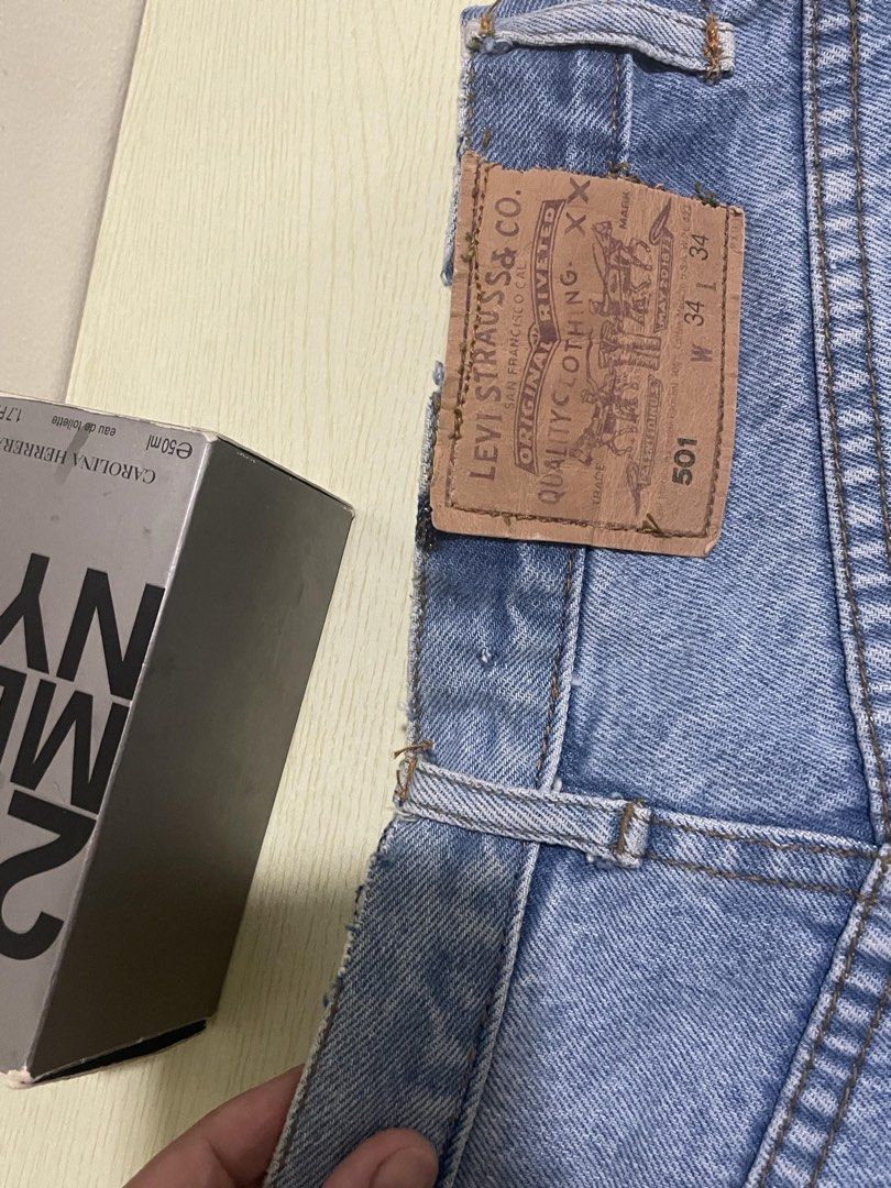 Vintage 501 jeans (Category: Jeans) located in Manila. Submitted by getitfromjul (Listing ID 1387212903, Image 2). Description: Lightly used Has flaws kindly check each photo no when worn since it cant fit me Very nice in actual Not from ukay .