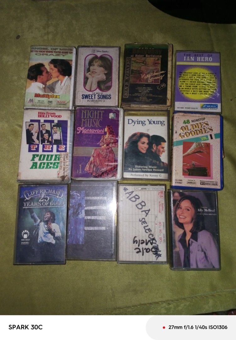 Vintage original cassette tapes (Category: Voice Recorders) located in Manila. Submitted by tembido1975 (Listing ID 1387349520, Image 2). Description: vintage original cassette tapes 75 each 800 take all.