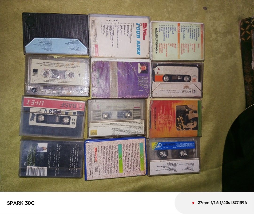 Vintage original cassette tapes (Category: Voice Recorders) located in Manila. Submitted by tembido1975 (Listing ID 1387349520, Image 3). Description: vintage original cassette tapes 75 each 800 take all.