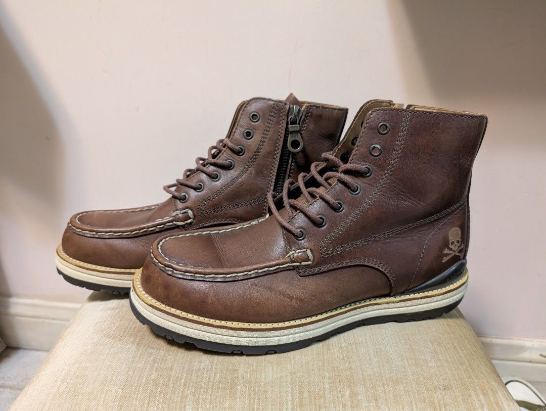 購自日本】VISVIM x mastermind JAPAN 7-HOLE MOC TOE BOOTS