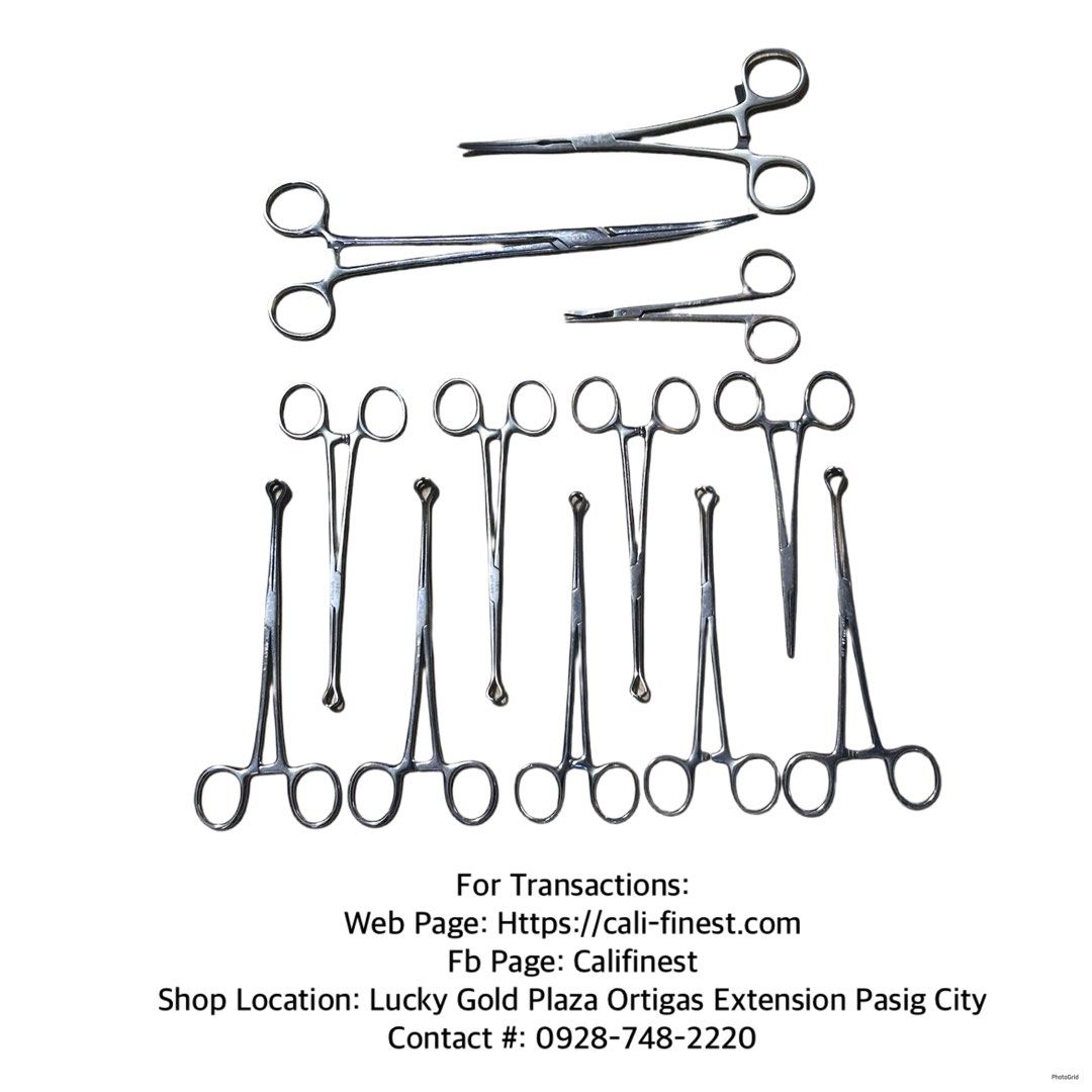 13 Pcs-Assorted Branded Surgical Clamp/Forceps (Category: Medical Supplies & Tools) located in Pasig City. Submitted by califinestcollectibles (Listing ID 1387401945, Image 1). Description: 13 Pcs-Assorted Branded Surgical Clamp/Forceps Set - TIEMANN 1-800 -STILLE 103-10430-241 -NORDENT 103 -NORDENT 301 -STAINLESS STEEL SZ GERMANY 11/12 -5Pcs INOX EA 80 12/80 ABH 7-91 -PILING 35-3565 USA PP2 -3pcs DIPLOMAT 802642 Original/Authentic From USA Actua