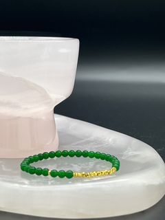 天然和田玉手鏈 14K鍍金64230164319361110