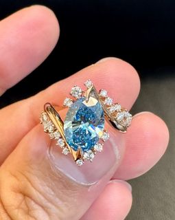 藍色鑽石戒指64202679931779110