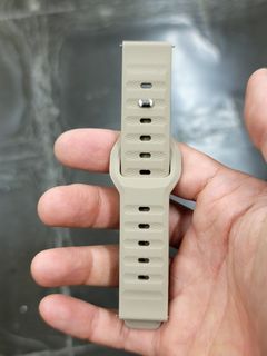 通用 沙色 矽膠 20mm 快拆 運動錶帶64216419352961110